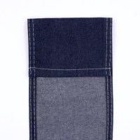 Tissu denim non extensible 10 oz, sergé 10S LHT, bleu foncé brut, pour vêtements, en rouleau, pour fabricants