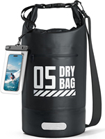 Nouveau Style PVC Bâche Ocean Pack avec étui de téléphone étanche IPX6 Surf Pliable Sac À Dos Sac À Dos Canotage
