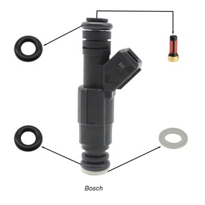 Kits de reparación y reconstrucción de <span class=keywords><strong>gasolina</strong></span> para <span class=keywords><strong>inyectores</strong></span> de combustible <span class=keywords><strong>Bosch</strong></span>, incluye FILTRO DE microcesta FKM, condición de sello de junta tórica, nuevo - Product Image 1