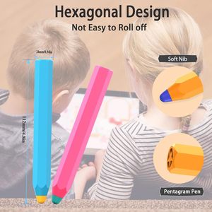 Stylo de dessin d'écriture lisse pour enfants respectueux de l'environnement pour <span class=keywords><strong>iPad</strong></span> Samsung Tab Surface écran tactile en plastique Silicone - Product Image 4