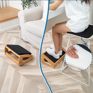 Solid Wood Footrest Adjustable Foot <b>Stool</b> <b>For</b> Office Living Room Sofa <b>Bathroom</b> Home Use - Product Image 4
