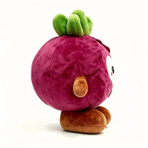 Juguete de Peluche de Repollo Rojo Personalizado, Adorable Animal de Peluche de Vegetal Morado Suave y Esponjoso con Hojas y Extremidades Verdes - Product Image 4