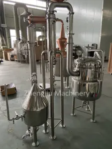 100L Rose Oil Distillation Plant Hydrolate Machine Oil Press Machine Essential Oil Distillation Machine