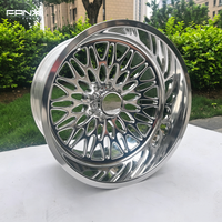 Jantes forgées concaves polies FANXI 20 22 24 26 pouces 6 8 10 trous avec enjoliveurs flottants 8x170 pour Ford F150 F250 Chevrolet Silverado 2500HD