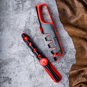 Dụng cụ mài dao cầm tay <span class=keywords><strong>ABS</strong></span> 4 trong 1, mài dao kéo nhà bếp, thép không gỉ, đa chức năng - Product Image 4