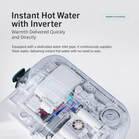 Toilette intelligente automatique monobloc avec bidet électronique intégré pour salle de bain, WC de luxe avec télécommande