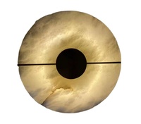 Applique murale LED moderne en laiton de style nordique avec marbre