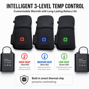 Gants chauffants personnalisés avec zones chauffantes en graphène, options de tailles du S au XXL, personnalisation du logo OEM/ODM et emballage en boîte à marque privée - Product Image 4