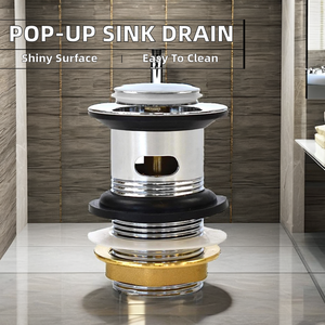 Hiện đại pop-up cống lưu vực Chất Thải Bồn Rửa tràn bấm Clack rửa drainer lật Bìa nắp lọc cho khách sạn - Product Image 2