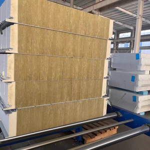 Panel Sándwich de Lana de Roca con Sellado de Poliuretano para Bordes, Placa Decorativa Metálica para Paredes Exteriores de Almacenes - Product Image 6