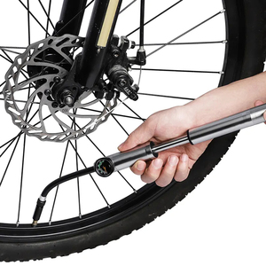 उच्च वायु दबाव नली एयर पंप बाइक एल्यूमीनियम साइकिल इंपेटर 300pi दबाव गेज बाइक टायर पंप - Product Image 1