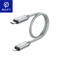 GULFY kabel pengisian daya cepat, kabel Data USB pengisi daya Cepat Tipe C ke Tipe C PD 60W 30W untuk MacBook IPad iphone