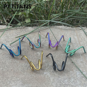 Vente chaude : Ressorts de frein en titane GR5 pour étrier <span class=keywords><strong>Brembo</strong></span>, broche en alliage de titane en forme de R pour blocage d'axe, plaquette de frein - Product Image 1