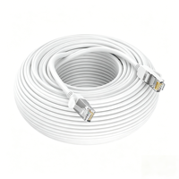 Cable de Red Plano Kneysum CAT6 de Cobre Sólido S/FTP 30AWG, Conector RJ45, 1m/2m/3m/5m/8m, Cable de Conexión de 4 Pares, ROHS Ethernet