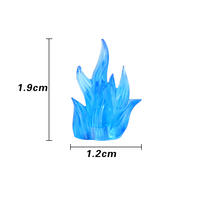 Accessoires PJD6-45 : Bloc de Glace Explosif, Poing de Feu, Flammes de Chien Démoniaque sur les Deux Jambes, Attaque de Coupe Vortex – Briques de Construction Jouets pour Enfants