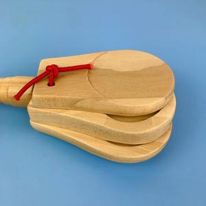 Castañeta de Madera Española con Mango para Niños, Instrumento de Percusión Orff, Venta al por Mayor de Fábrica - Product Image 5