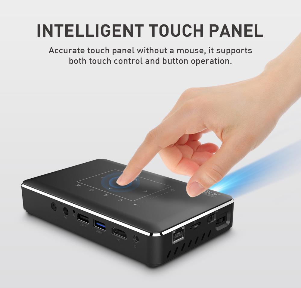 [YIDAHAI P10]150 ANSI LUMENS LED+DLP smart Android 9 Video 4K Digital hd portable Mobile home theater ai smart Projector