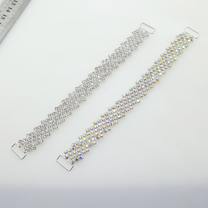 Fabricant de gros chaîne de carrosserie bicolore en <span class=keywords><strong>dentelle</strong></span> faite à la main pour vêtements bikini chaîne décorative échangeur double boucle - Product Image 2