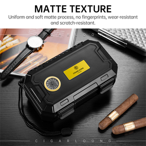 Hộp giữ xì gà di động CIGARLOONG hai lớp, dung tích lớn, có khay đựng tàn thuốc - Product Image 2