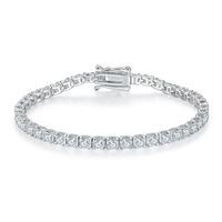 Bracelet en diamant moissanite en promotion, bijoux fins, cadeau pour la fête des mères et les anniversaires, disponible au prix d'usine