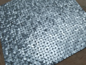 Mosaico Metálico Cúbico de Aluminio 3D Gravitacional Plateado de Fábrica Foshan para Decoración del Hogar y Revestimiento de Cocina - Product Image 4