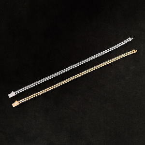 BES venta al por mayor 6mm Hip Hop 925 Plata Vvs diamante collar pulsera Dropshipping enlace cubano probado Moissanite cadena joyería - Product Image 5