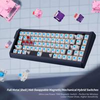 Ancreu OEM GK68 HE Pro Aluminium Gateron Hot-Swap 3 Mode Nirkabel RGB 8K Magnetic Mechanical Switch Response Gaming Keyboard Kit