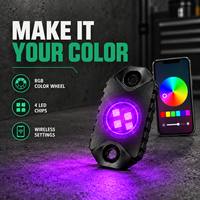 Nouveau kit d'éclairage LED RGB HSSH de 2 pouces, 4, 6 ou 8 pods Osram, mini-lumière RGBW tout-terrain pour camion, Jeep, VTT, UTV, moto