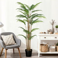 Décoration de maison personnalisée en gros Lianxin Palm Flexing Branch Bonsai Green Bonsai Tree