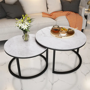 Table <span class=keywords><strong>De</strong></span> Salon Moderne Ronde Nordique <span class=keywords><strong>De</strong></span> Luxe Thé <span class=keywords><strong>Centre</strong></span> Basse Ensemble Mesas <span class=keywords><strong>De</strong></span> Centro Tables Basses Pour Le Salon Maison - Product Image 6