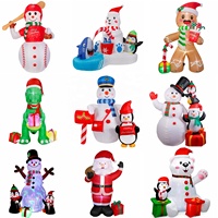 Ourwarm Fournitures de décoration de Noël en gros 5 pieds Poupées bonhomme de neige Décoration extérieure Grande décoration Gonflables de Noël