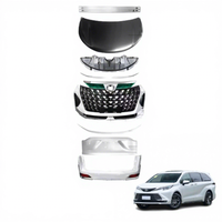 Kit extérieur pour Toyota Sienna, pare-chocs avant et arrière, barre anti-collision, capot, accessoires de luxe