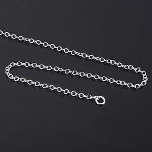 1MM Link Chain Necklace 16/18/20/22/24 Inch Sterling Silver Plating Fashion Jewelry <strong>for</strong> Women/Men Stainless Steel Main Material - Product Image 4