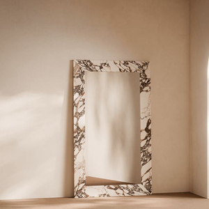 Miroir <span class=keywords><strong>en</strong></span> <span class=keywords><strong>pierre</strong></span> naturelle <span class=keywords><strong>de</strong></span> luxe, design moderne, marbre naturel, pleine longueur, personnalisable, miroir <span class=keywords><strong>en</strong></span> marbre Calcutta Viola - Product Image 2