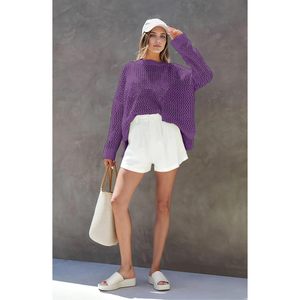 2025 suéteres de ganchillo de manga larga para mujer, Tops de playa para nadar, para otoño, traje de baño - Product Image 4