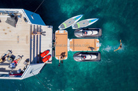 Yacht gonflable de camping, Yacht, station flottante, ponton