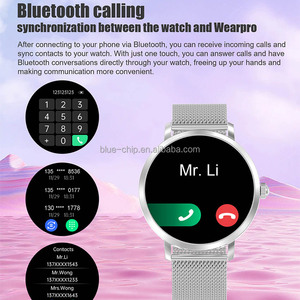 Reloj Inteligente NFC de Lujo <span class=keywords><strong>para</strong></span> <span class=keywords><strong>Mujer</strong></span> 2024, Resistente al Agua IP67, con Correa, Monitor de Sueño, Control de Música, Dorado, Resistente, Nuevo, <span class=keywords><strong>10</strong></span>+ - Product Image 5