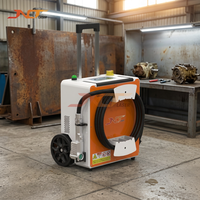 Nettoyeur laser à impulsions haute puissance 500W pour l'élimination de la rouille, de la peinture, de l'huile et de l'oxyde sur l'acier, le fer et l'aluminium