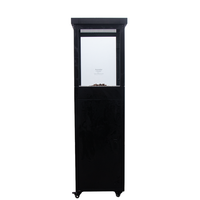 Foyer au gaz gpl carré sans fumée mobile librement Move Freely Gas Patio Heater Black Outdoor Propane Fire Pit for Garden
