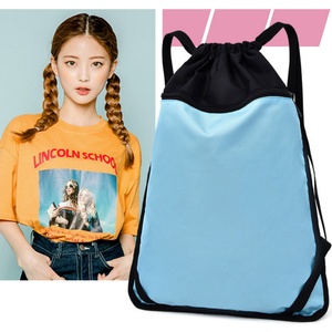 OEM Factory Fashionable Light Oxford Waterproof <b>Drawstring</b> <b>Backpack</b> with Zipper Pocket Casual Sports Knapsack for Shopping - Product Image 3