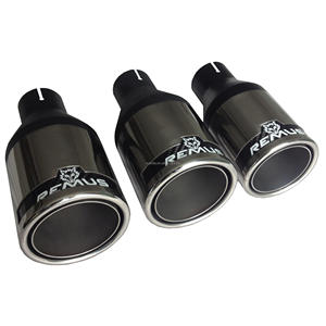 Fibre de carbone brûlée bleue de course en acier inoxydable pour Akrapovic <span class=keywords><strong>REMUS</strong></span> système d'échappement silencieux Performance tuyau d'échappement de voiture échappement - Product Image 1