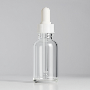 Bottiglia all'ingrosso del contagocce di vetro della spalla rotonda 30ml 50ml 100ml, tubo di vetro trasparente vuoto per profumo e olio essenziale - Product Image 1