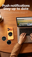 Étui de téléphone intelligent avec écran intégré et béquille magnétique pour Apple iPhone 17 17 Pro Max, assistance selfie