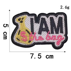 Good Quality Wholesale Price Personality Sexy Mouth Kiss Lipstick Us <strong>Dollar</strong> Money Bag Design Iron on Embroidery Patches - Product Image 5
