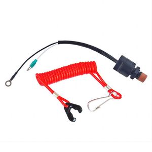 Interrupteur d'arrêt d'urgence pour moteur hors-bord Yamaha 6E0-82575-00, cordon de tirage de 17,5 cm pour moteurs de bateau - Product Image 1
