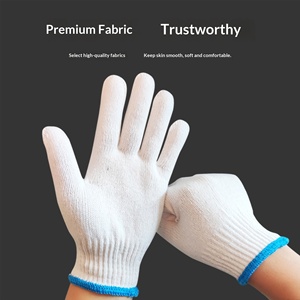 Guantes de Protección Laboral Resistentes al Desgaste para Uso en Fábrica y Construcción, Guantes Industriales de Algodón Transpirable - Product Image 1