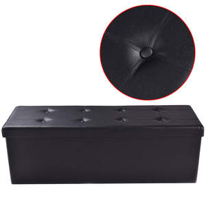 Cassettiera pieghevole per giocattoli con seduta in Memory Foam panca pouf camera da letto in <span class=keywords><strong>ecopelle</strong></span> o tessuto trapuntato - Product Image 2