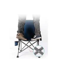 Chaise pliante de porte-gobelet inclinable en plein air, chaise pliante de stade large avec porte-gobelet