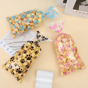 Vente en gros de sac à bonbons transparent en PVC poche d'opp plate impression de griffes de <span class=keywords><strong>chiot</strong></span> de dessin animé <span class=keywords><strong>Film</strong></span> protecteur pour emballage alimentaire pour biscuit - Product Image 3
