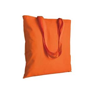 Bolsos de Mano, Bolsa de Compras de Lona, 280g, Naranja, Cuadrada, Casual, Promocional, Hecho en Italia - Product Image 1